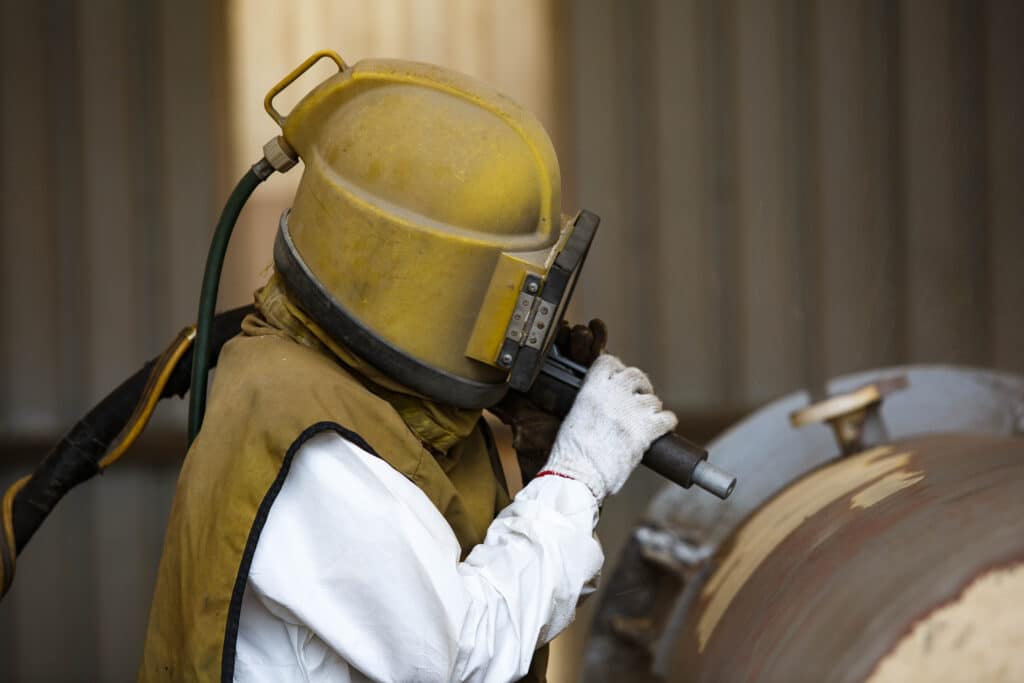 Sand blasting