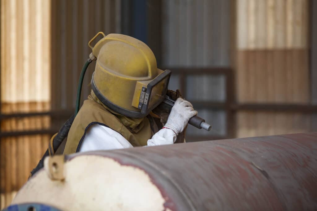 Sand blasting